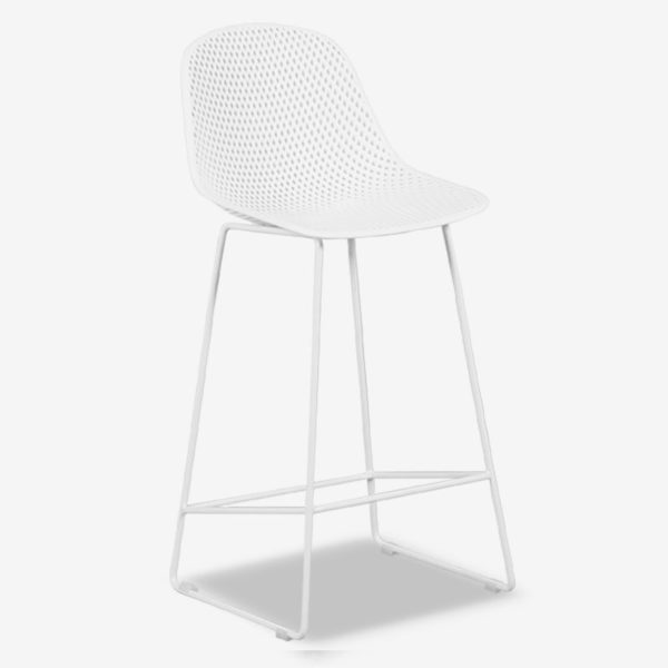 Gardenia 75cm Bar Chair Stool (White)