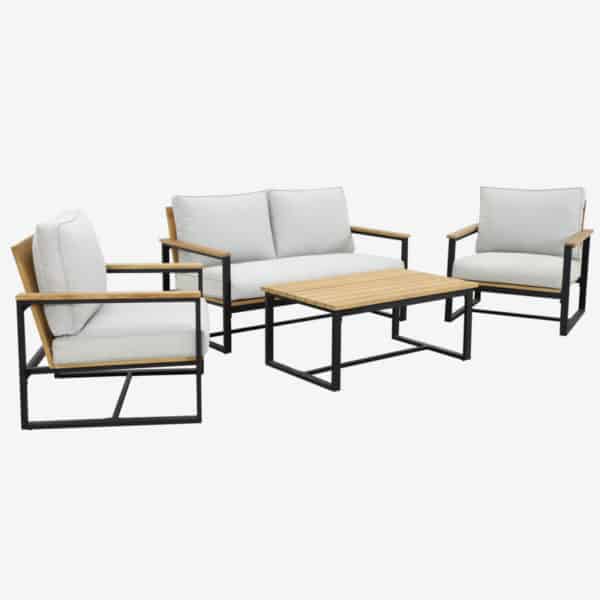 Peak 4pc Double Lounge and Coffee Table Set