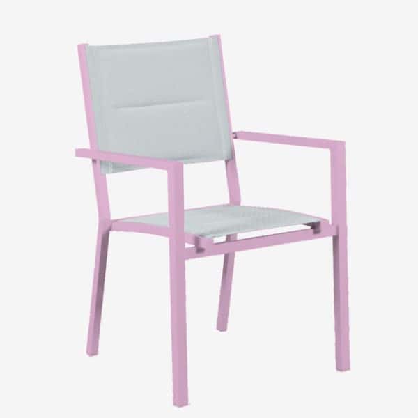 Mayfair Padded Sling Dining Chair (Dusty Pink)