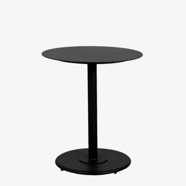 Checker Bistro Table Round (Black)