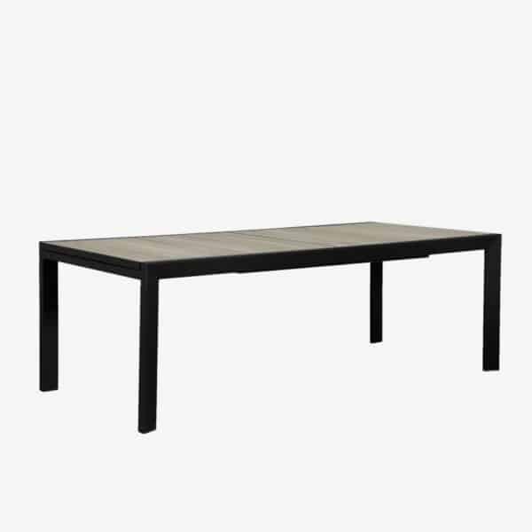 Eclipse Extension Table Wood Slats 2200mm (Black)