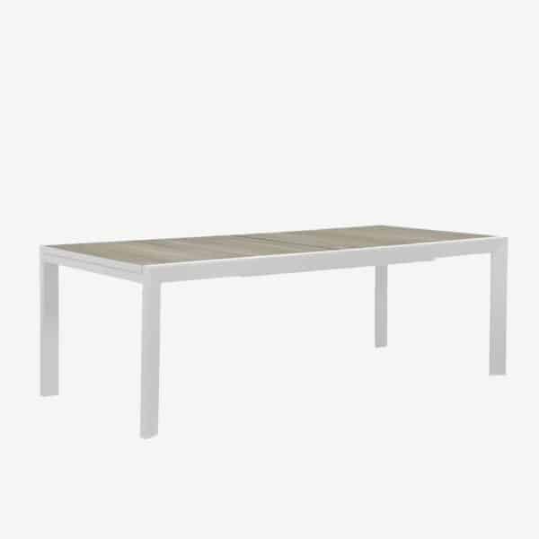 Eclipse Extension Table Wood Slats 2200mm (White)